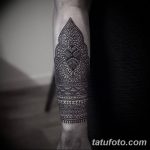 фото Тату в стиле орнаментал от 10.02.2018 №079 - Tattoo ornamental - tatufoto.com