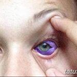 фото Тату на глазном яблоке от 13.02.2018 №062 - Eyeball tattoo - tatufoto.com