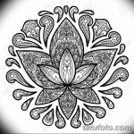 Ornamental Lotus Tattoo Sign