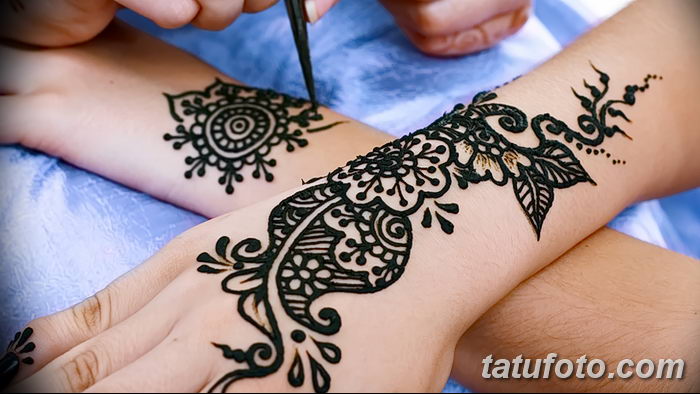 фото рисунки хной на теле от 12.02.2018 №140 - drawings of henna on - tatufoto.com