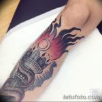 фото рисунок тату факел от 07.02.2018 №006 - torch tattoo - tatufoto.com