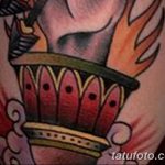 фото рисунок тату факел от 07.02.2018 №008 - torch tattoo - tatufoto.com