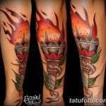 фото рисунок тату факел от 07.02.2018 №009 - torch tattoo - tatufoto.com