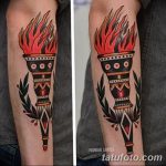 фото рисунок тату факел от 07.02.2018 №010 - torch tattoo - tatufoto.com