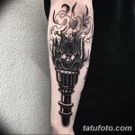 фото рисунок тату факел от 07.02.2018 №012 - torch tattoo - tatufoto.com