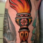 фото рисунок тату факел от 07.02.2018 №015 - torch tattoo - tatufoto.com
