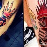 фото рисунок тату факел от 07.02.2018 №016 - torch tattoo - tatufoto.com