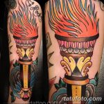 фото рисунок тату факел от 07.02.2018 №017 - torch tattoo - tatufoto.com