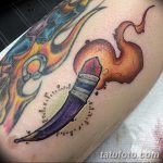 фото рисунок тату факел от 07.02.2018 №019 - torch tattoo - tatufoto.com