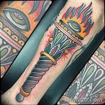 фото рисунок тату факел от 07.02.2018 №020 - torch tattoo - tatufoto.com