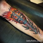 фото рисунок тату факел от 07.02.2018 №022 - torch tattoo - tatufoto.com