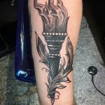 фото рисунок тату факел от 07.02.2018 №023 - torch tattoo - tatufoto.com