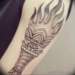 фото рисунок тату факел от 07.02.2018 №026 - torch tattoo - tatufoto.com