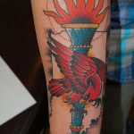 фото рисунок тату факел от 07.02.2018 №027 - torch tattoo - tatufoto.com