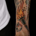 фото рисунок тату факел от 07.02.2018 №028 - torch tattoo - tatufoto.com