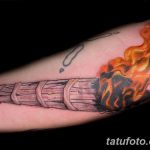 фото рисунок тату факел от 07.02.2018 №029 - torch tattoo - tatufoto.com