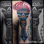 фото рисунок тату факел от 07.02.2018 №030 - torch tattoo - tatufoto.com