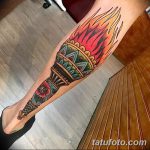 фото рисунок тату факел от 07.02.2018 №040 - torch tattoo - tatufoto.com