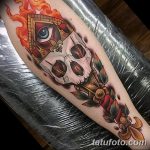 фото рисунок тату факел от 07.02.2018 №044 - torch tattoo - tatufoto.com