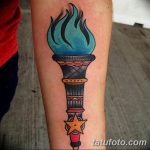 фото рисунок тату факел от 07.02.2018 №046 - torch tattoo - tatufoto.com