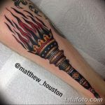 фото рисунок тату факел от 07.02.2018 №050 - torch tattoo - tatufoto.com