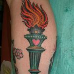 фото рисунок тату факел от 07.02.2018 №051 - torch tattoo - tatufoto.com