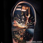 фото рисунок тату факел от 07.02.2018 №053 - torch tattoo - tatufoto.com