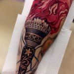 фото рисунок тату факел от 07.02.2018 №067 - torch tattoo - tatufoto.com