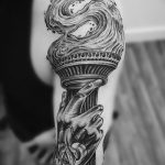 фото рисунок тату факел от 07.02.2018 №071 - torch tattoo - tatufoto.com