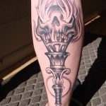 фото рисунок тату факел от 07.02.2018 №074 - torch tattoo - tatufoto.com