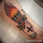 фото рисунок тату факел от 07.02.2018 №076 - torch tattoo - tatufoto.com