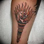 фото рисунок тату факел от 07.02.2018 №077 - torch tattoo - tatufoto.com
