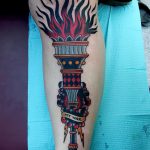 фото рисунок тату факел от 07.02.2018 №084 - torch tattoo - tatufoto.com