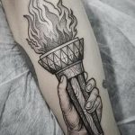 фото рисунок тату факел от 07.02.2018 №086 - torch tattoo - tatufoto.com