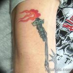 фото рисунок тату факел от 07.02.2018 №088 - torch tattoo - tatufoto.com