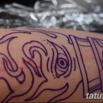 фото рисунок тату факел от 07.02.2018 №094 - torch tattoo - tatufoto.com