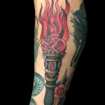 фото рисунок тату факел от 07.02.2018 №120 - torch tattoo - tatufoto.com