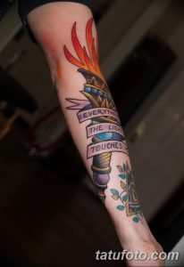 фото рисунок тату факел от 07.02.2018 №126 - torch tattoo - tatufoto.com