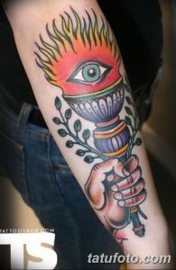 фото рисунок тату факел от 07.02.2018 №127 - torch tattoo - tatufoto.com