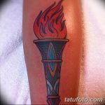 фото рисунок тату факел от 07.02.2018 №132 - torch tattoo - tatufoto.com