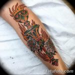 фото рисунок тату факел от 07.02.2018 №133 - torch tattoo - tatufoto.com