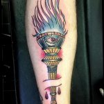 фото рисунок тату факел от 07.02.2018 №137 - torch tattoo - tatufoto.com
