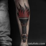 фото рисунок тату факел от 07.02.2018 №141 - torch tattoo - tatufoto.com