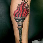 фото рисунок тату факел от 07.02.2018 №146 - torch tattoo - tatufoto.com
