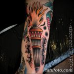 фото рисунок тату факел от 07.02.2018 №147 - torch tattoo - tatufoto.com