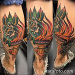 фото рисунок тату факел от 07.02.2018 №148 - torch tattoo - tatufoto.com
