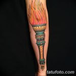 фото рисунок тату факел от 07.02.2018 №152 - torch tattoo - tatufoto.com