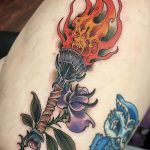 фото рисунок тату факел от 07.02.2018 №164 - torch tattoo - tatufoto.com