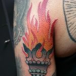 фото рисунок тату факел от 07.02.2018 №166 - torch tattoo - tatufoto.com