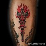 фото рисунок тату факел от 07.02.2018 №172 - torch tattoo - tatufoto.com
